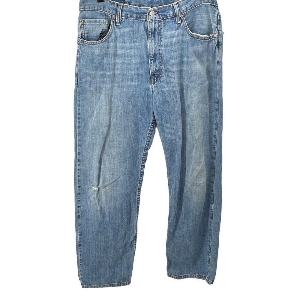 Levis Strauss Men Denim Pants Straight Jeans Acid Wash 32 x 30